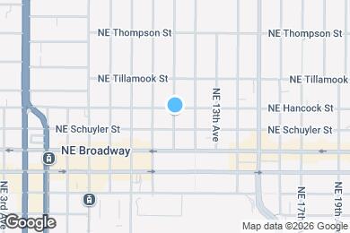 Map image of the property - 1827 NE 11th Ave