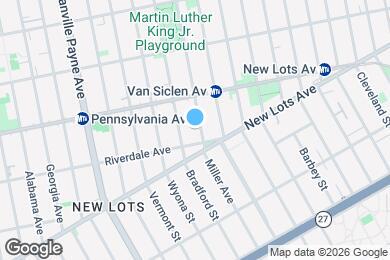 Map image of the property - 660 Miller Ave