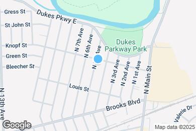Map image of the property - 252 N 5th Ave