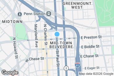 Map image of the property - 1301 St Paul St