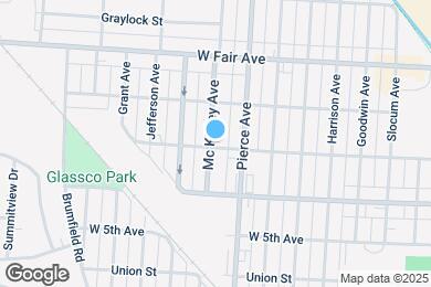 Map image of the property - 1121 W 7th Ave