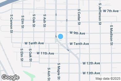Map image of the property - 1520 W Tenth Ave