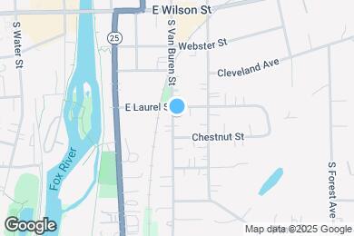 Map image of the property - 312 S Van Buren St