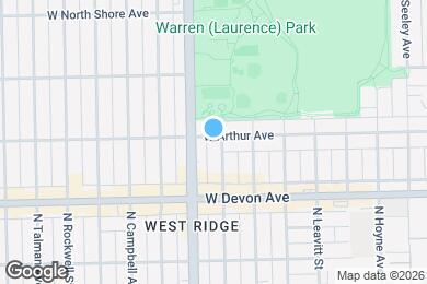 Map image of the property - 2331 W Arthur Ave