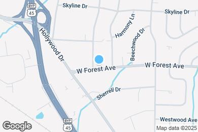 Map image of the property - 997 W Forest Ave