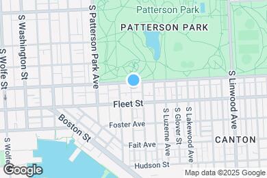 Map image of the property - Patterson Park Apartments