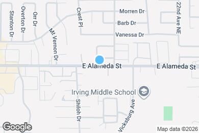 Map image of the property - 1812 E Alameda St