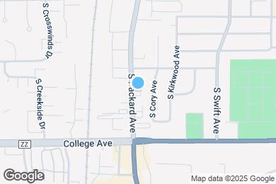Map image of the property - 6166 S Packard Ave