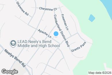 Map image of the property - 1407 Apache Ln