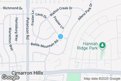 Map image of the property - 6985 Battle Mountain Rd