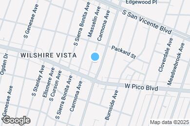 Map image of the property - 1348 Carmona Ave
