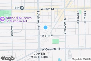 Map image of the property - 1529 W Cullerton St