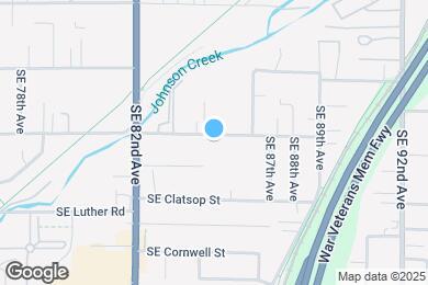 Map image of the property - 8450 SE Harney St