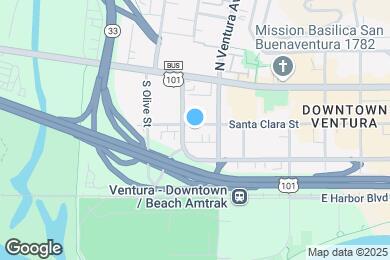 Map image of the property - Santa Clara Courts Apartments of Ventura