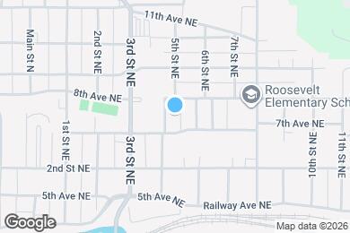 Map image of the property - 721 5th St NE