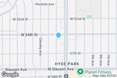 Map image of the property - 5414 S Victoria Ave