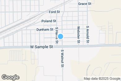 Map image of the property - 831 S Walnut St
