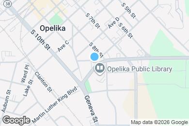 Map image of the property - Like New Colonial Style Townhome close to Downtown Opelika