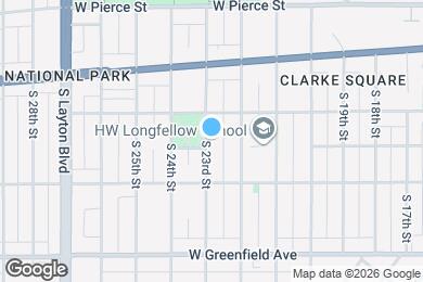 Map image of the property - 1032 S 23rd St