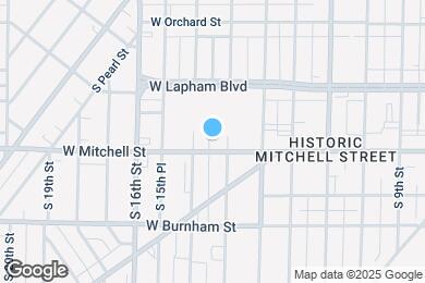 Map image of the property - 1418 W Mitchell St