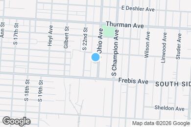 Map image of the property - 1403 S Ohio Ave