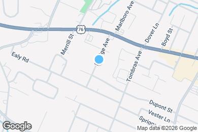 Map image of the property - 1604 E Ridge Ave