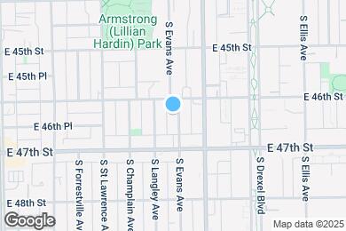 Map image of the property - 4618 S Evans Ave