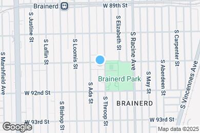 Map image of the property - 1307 W 91st St