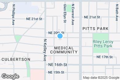 Map image of the property - 1116 NE 19th St