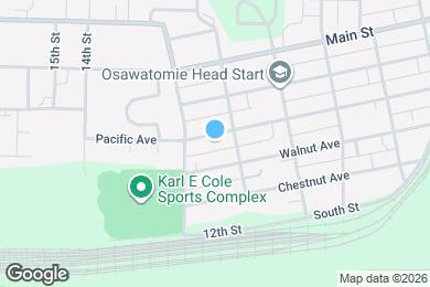 Map image of the property - 1115 W Pacific Ave