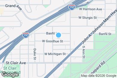 Map image of the property - 421 Goodhue St
