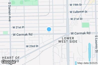 Map image of the property - 1716 W Cermak Rd