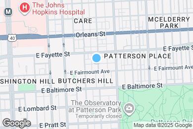 Map image of the property - 114 N Collington Ave