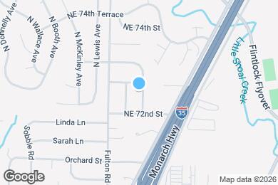 Map image of the property - 7212 N Kentucky Ave
