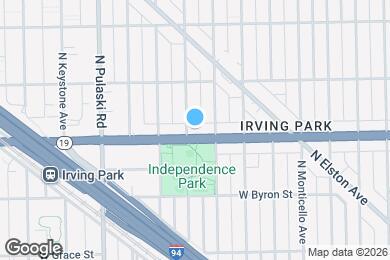 Map image of the property - 3818 W Irving Park Rd