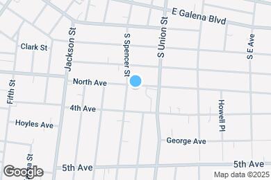 Map image of the property - 609 North Ave