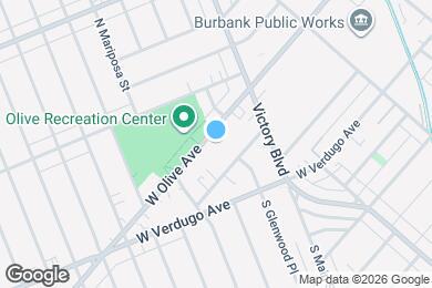 Map image of the property - 1030 West Olive Ave