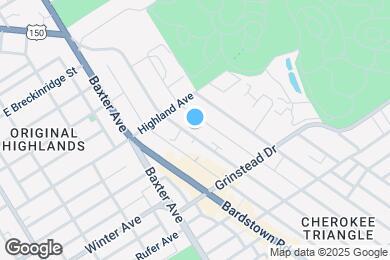 Map image of the property - 1027 Cherokee Rd