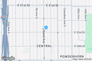 Map image of the property - 3251 Portland Ave