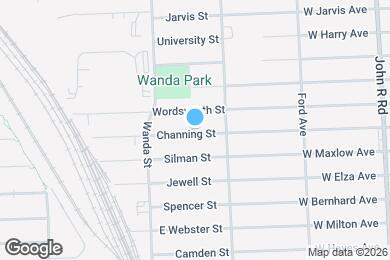 Map image of the property - 1711 Channing St