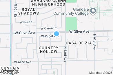 Map image of the property - 6329 W Puget Ave