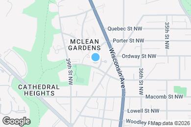 Map image of the property - 3801 Newark St NW