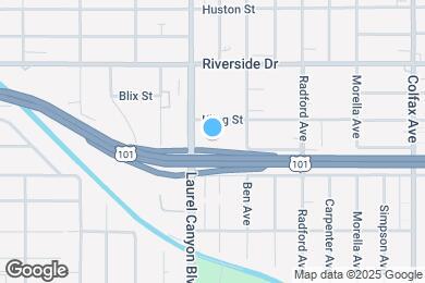 Map image of the property - 4636 Laurel Canyon Blvd