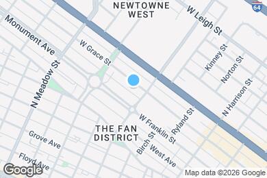 Map image of the property - 1617 W Grace St