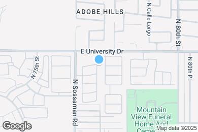 Map image of the property - 327 N 76th Pl