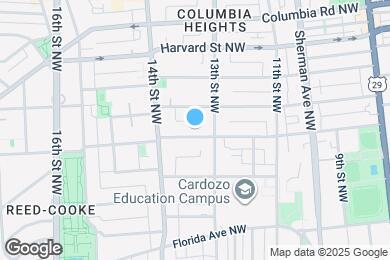 Map image of the property - 1321 Euclid St NW