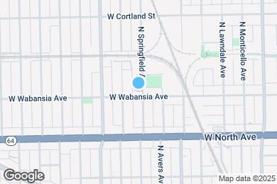 Map image of the property - 1704 N Springfield Ave
