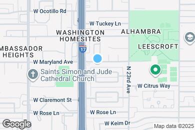 Map image of the property - 2415 W Maryland Ave