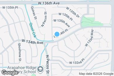 Map image of the property - 1460 W 134th Pl