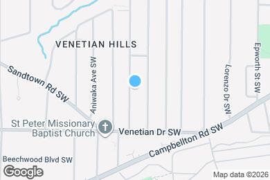 Map image of the property - 1408 Lockwood Dr SW